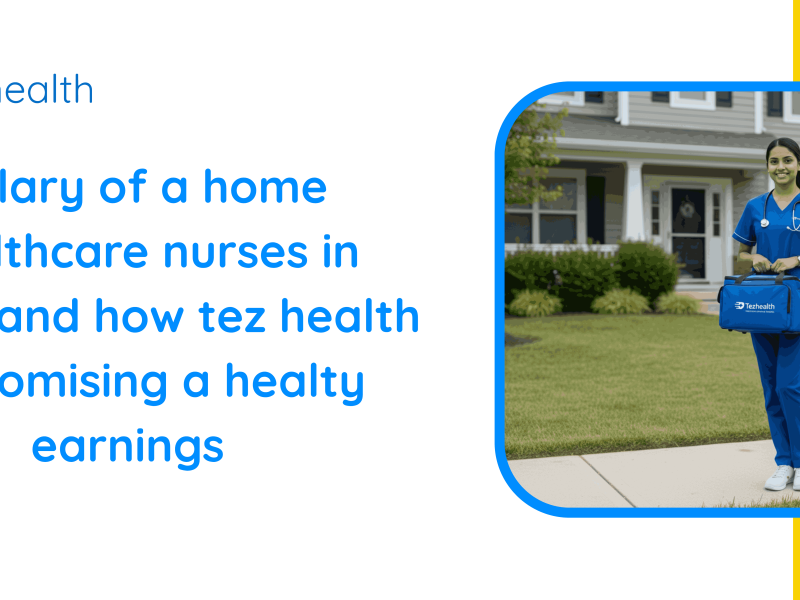 Salary of a home healthcare nurses in indian